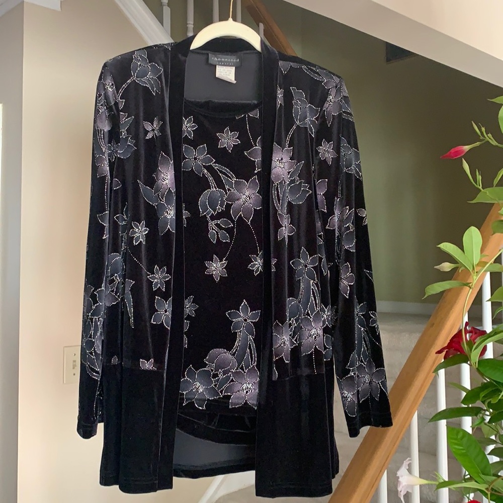 Connected Apparel Mock Cardigan